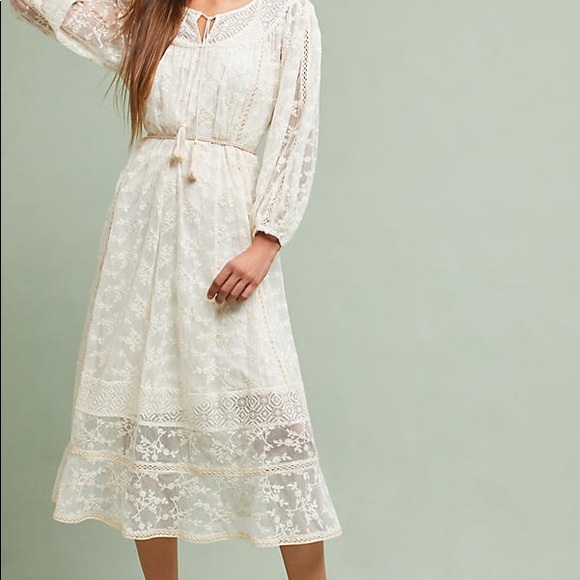ANTHROPOLOGIE Embroidered Lace Dress - Picture 2 of 5